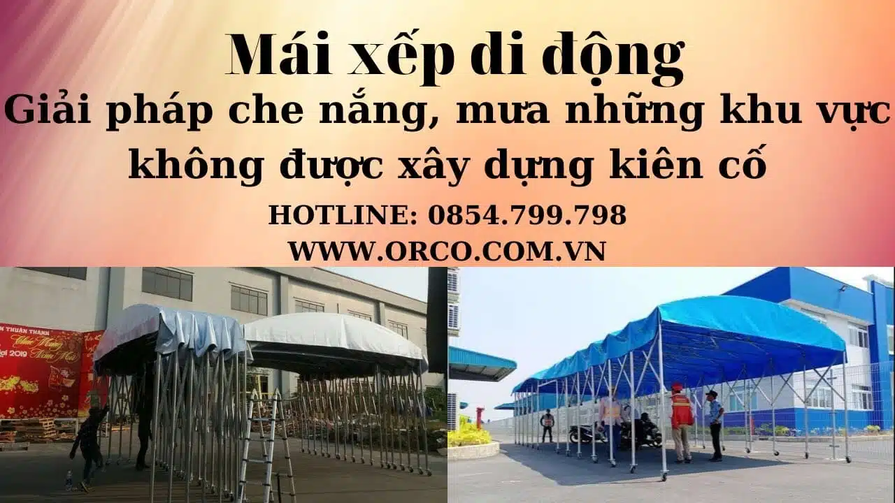 Video Thumbnail: Mái Xếp Di động, Mai Xep, Mai Che Di Dong Www.orco.com.vn