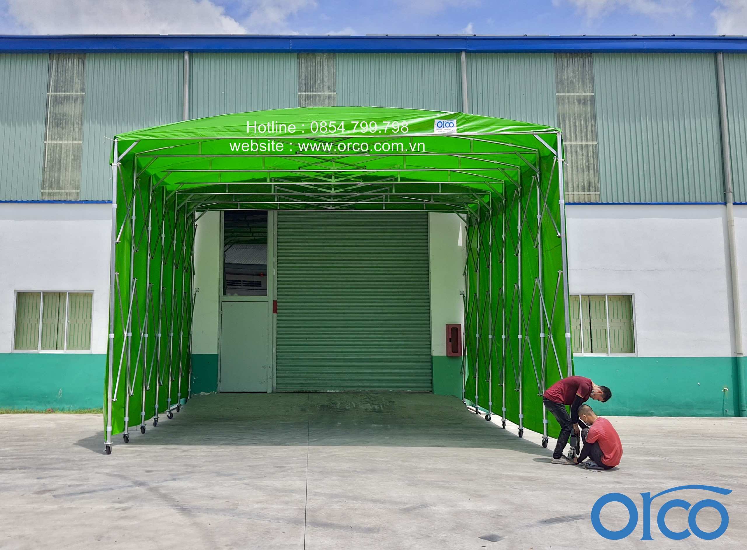 Mái Di Động Khu Vực Xuống Container Hàng ORCO - ORCO